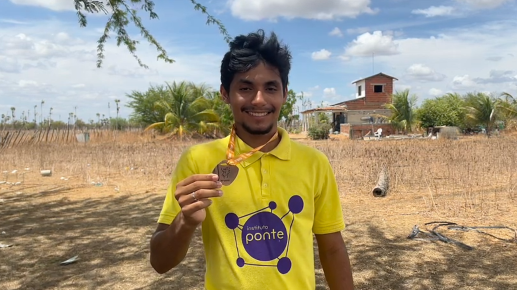 Cauan da Rocha Martins, 1º medalhista Nacional da OBMEP de Jaguaruana/CE
